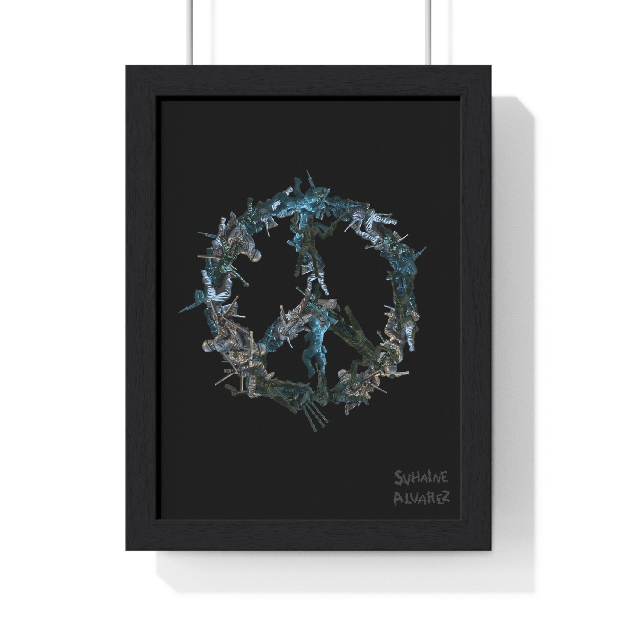 Peace Vertical Framed Poster — Minimalist Inspirational Wall Art