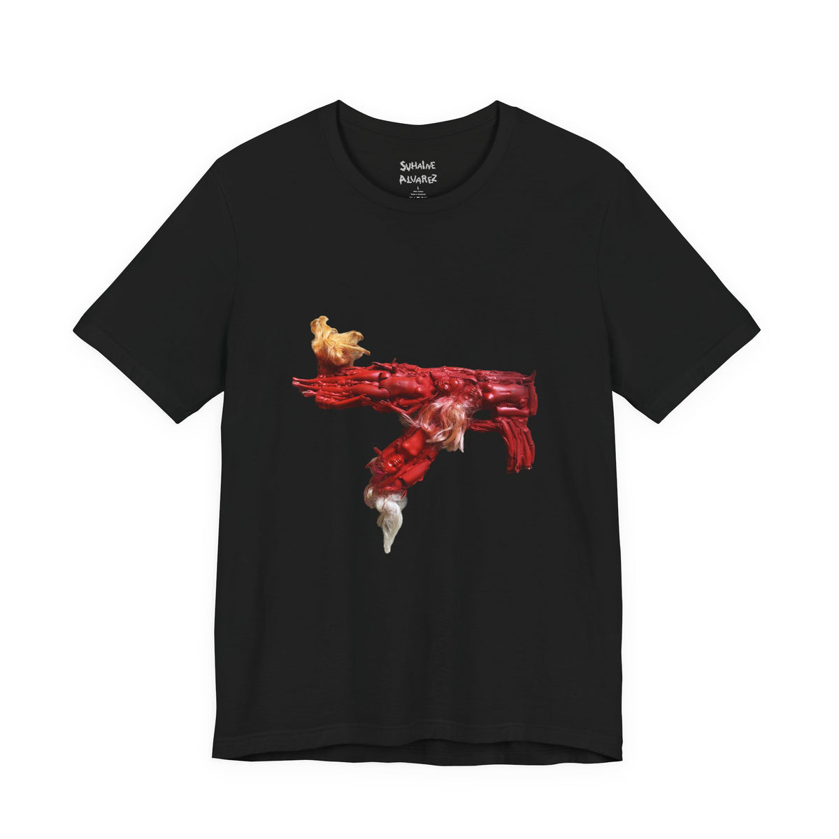RED BRUSHSTROKE SHIRT — T-shirt graphique unisexe