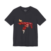 Red Brushstroke Shirt — t-shirt graphique SVHAINE ALVAREZ — vue produit 3