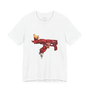 Red Brushstroke Shirt — t-shirt graphique SVHAINE ALVAREZ — vue produit 1