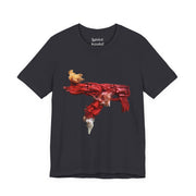 RED Brushstroke Gun Graphic Tee