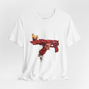 Red Brushstroke Shirt — t-shirt graphique SVHAINE ALVAREZ — vue produit 7