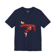 Red Brushstroke Shirt — t-shirt graphique SVHAINE ALVAREZ — vue produit 4