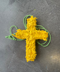 HONEY SOLDIERS CROSS NECKLACE