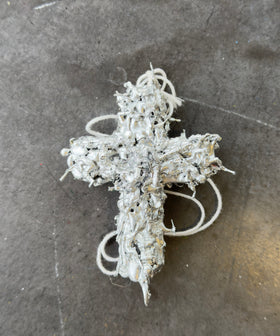 SILVER SOLDIERS CROSS NECKLACE