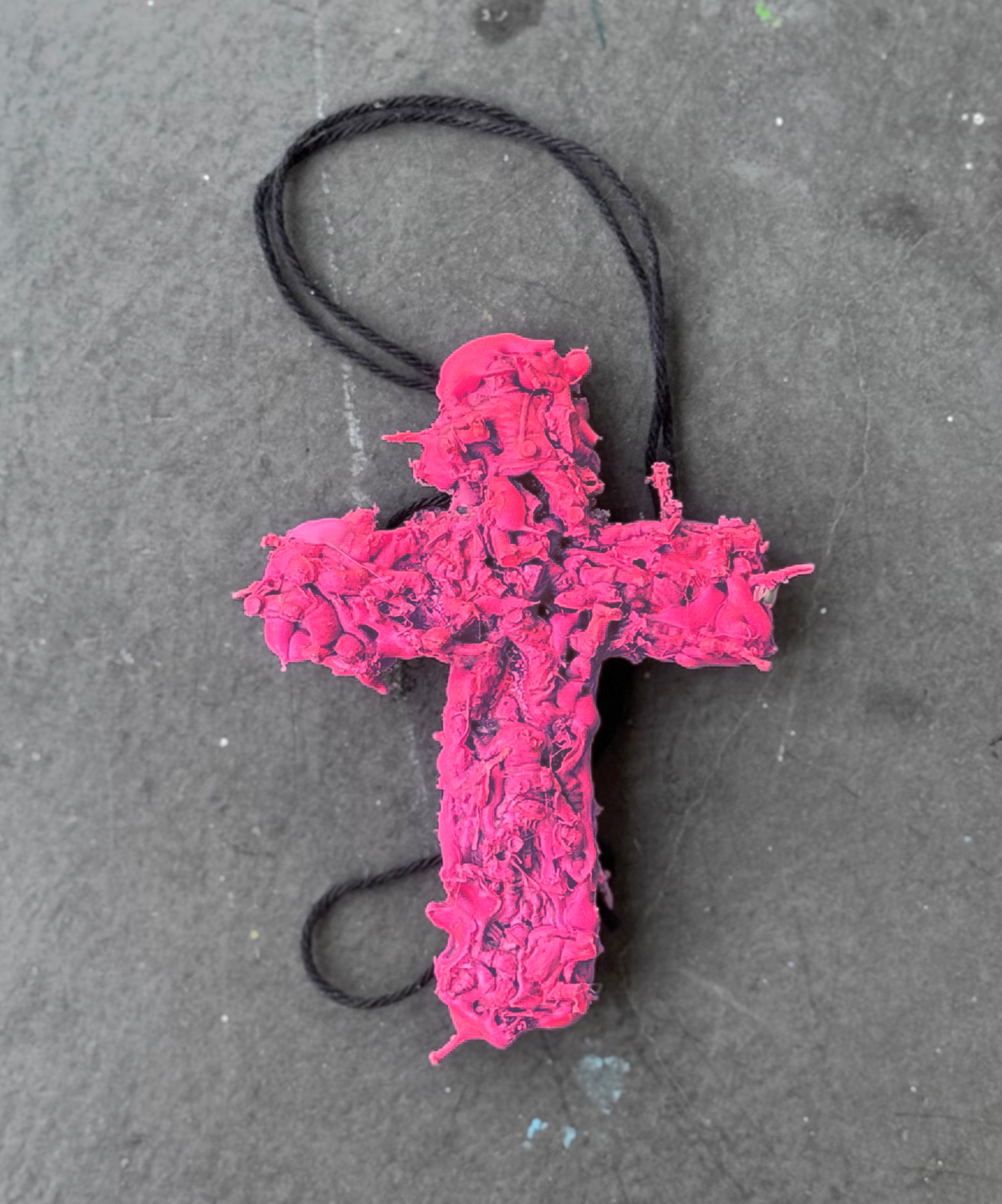 PINKY SOLDIERS CROSS NECKLACE