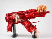 DUO DISPLAY STAND — Supports noirs pour sculpture