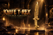 KNIFE T-REX GOLDEN VERSION