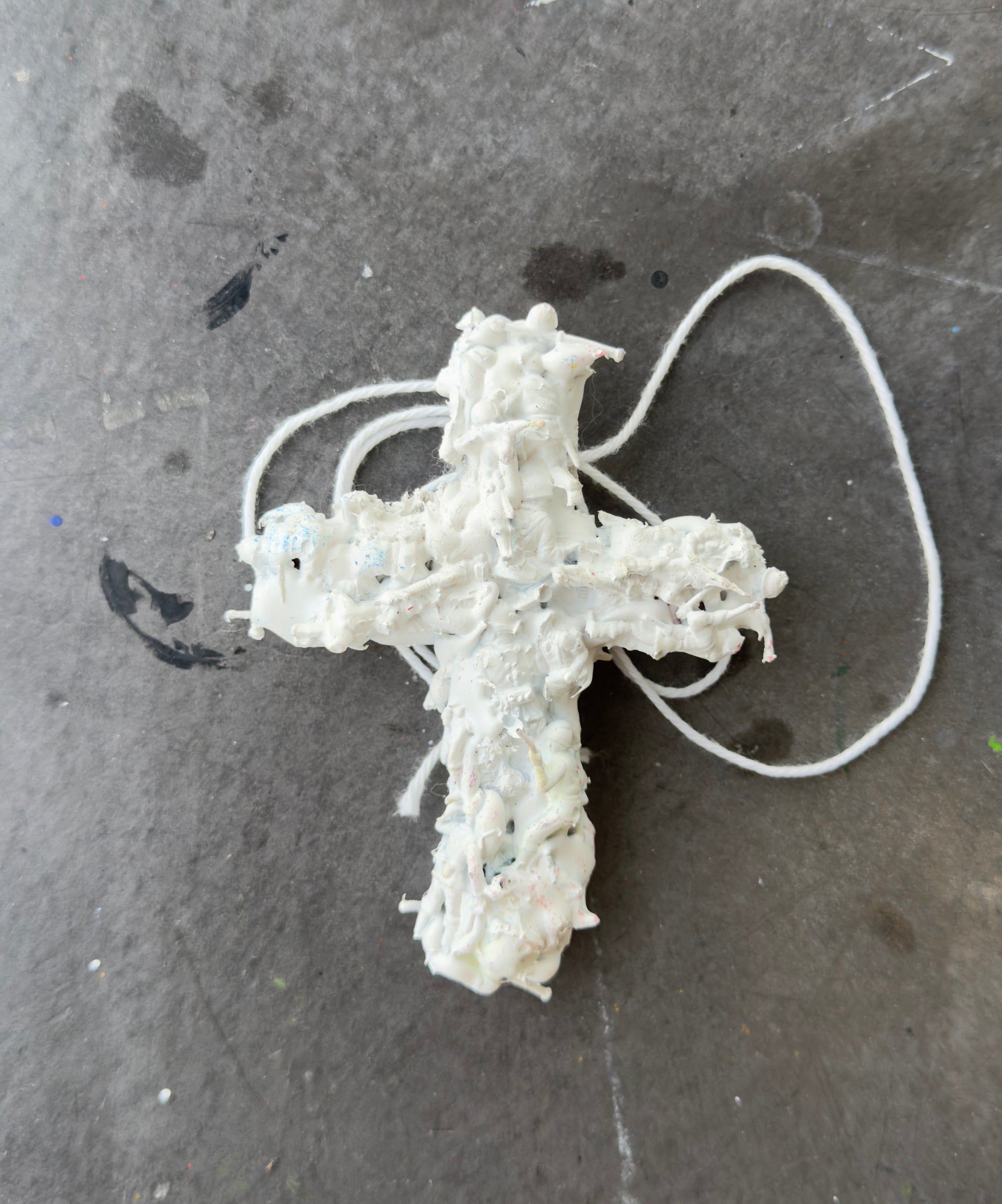 SNOW SOLDIERS CROSS NECKLACE
