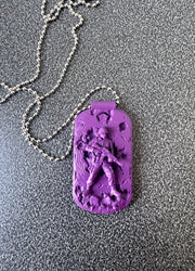 SOLDIERS NECKLACE (PURPLE)