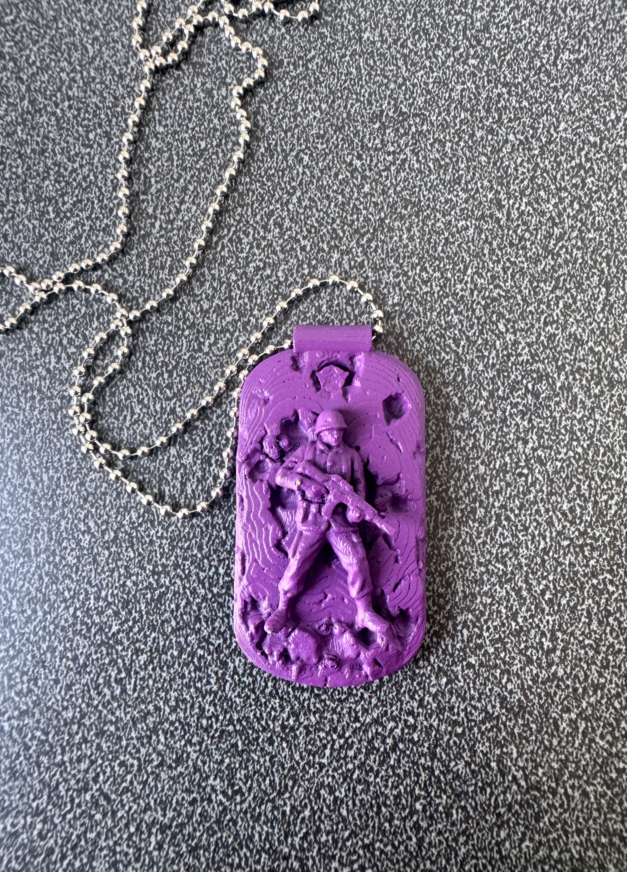 SOLDIERS NECKLACE (PURPLE)
