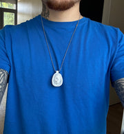 DOLLS SKULL HEAD NECKLACE (PURPLE)