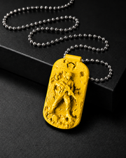 SOLDIERS NECKLACE (YELLOW) — création SVHAINE ALVAREZ — vue 1