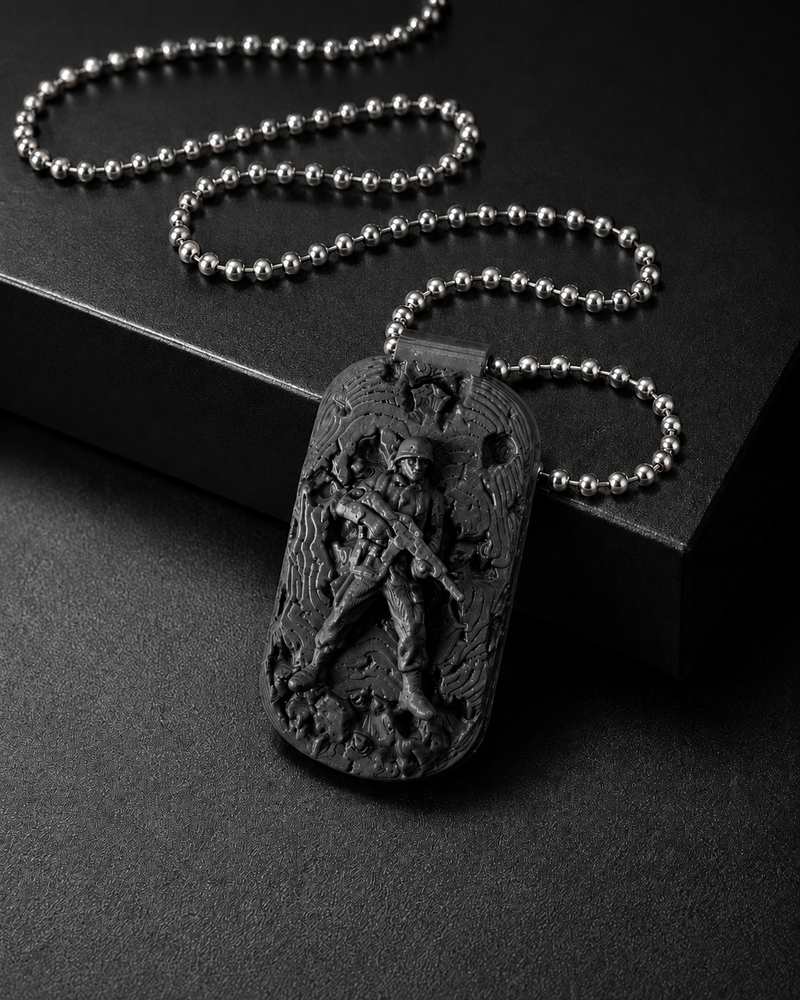 COLLAR DE SOLDADO (NEGRO)
