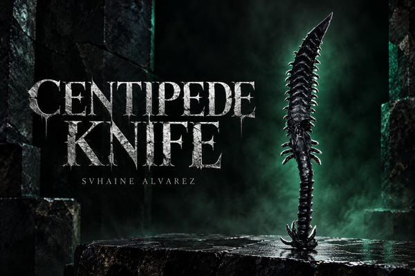 CENTIPEDE KNIFE — nouvelle couverture artistique — SVHAINE ALVAREZ